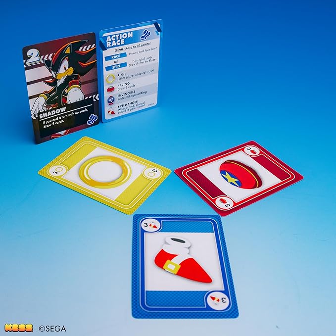 KESS Sonic Speed Battle Card Game; Three Separate Card Games, Each Being 2-4 Players That use The Same Deck in Completely Different Ways