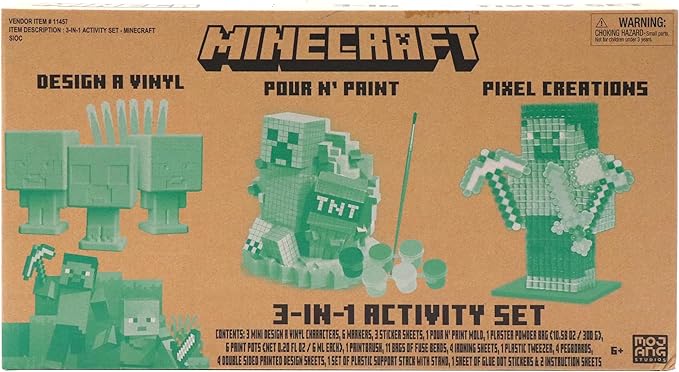 Tara Toys Minecraft 3 in 1 Activity Set