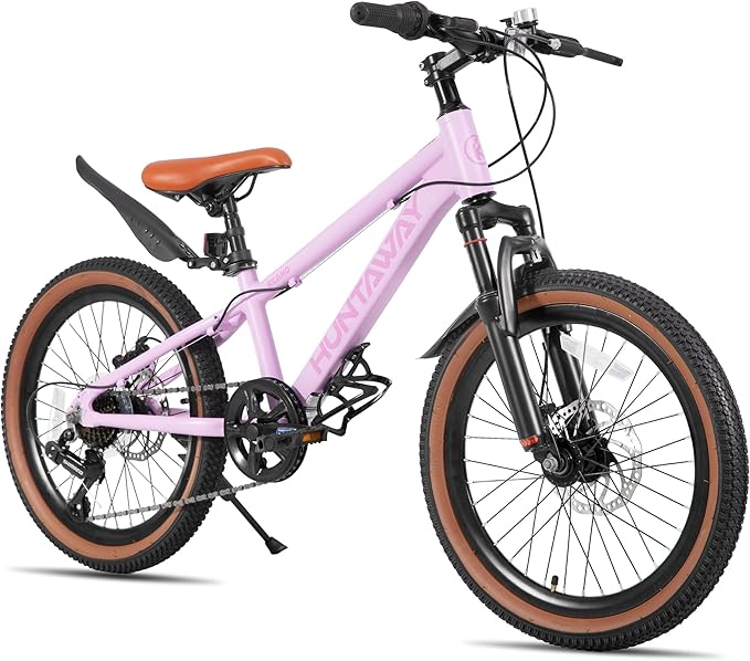 KEANO Huntaway 20 24 Inch Kids Bike for Boys & Girls Ages 7-12 Years Hardtail Mountain Bike for Kids with Aluminum Frame and 7-Speed Drivetrain Children Bicycle