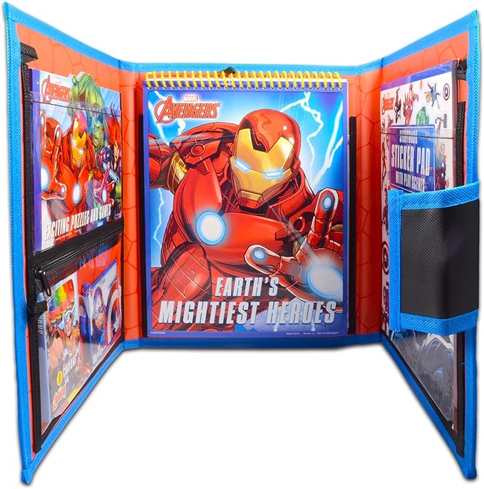 Marvel Avengers Ultimate Activity Set ~ Superhero Portfolio with Coloring Books, Stickers, Games, Puzzles, Drawing and More (Avengers Activities for Boys, Girls, Kids)