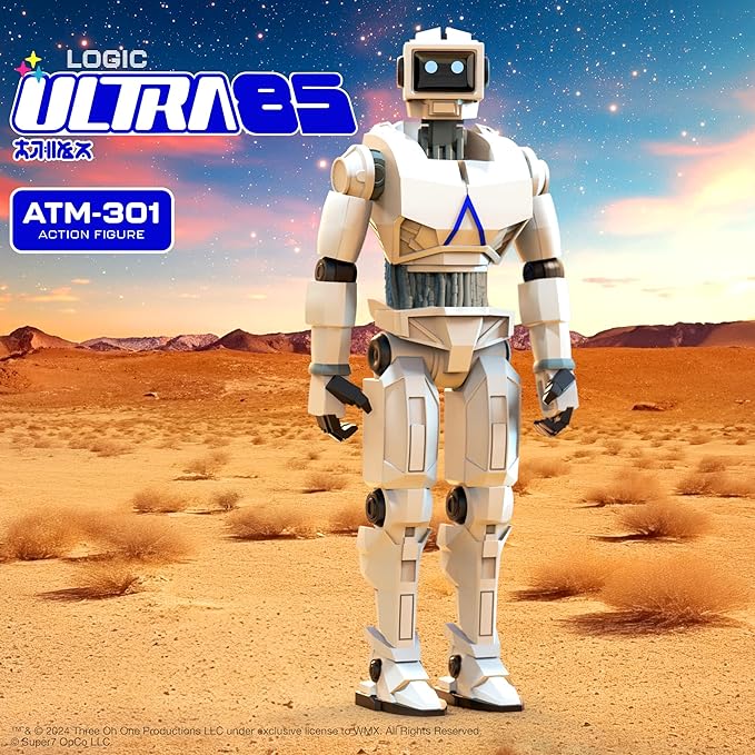 Super7 Logic ATM-301 (Ultra 85) - 3.75" Logic Action Figure Classic Sci-Fi and Hip Hop Collectibles and Retro Toys