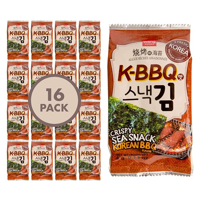 Wang Korean Seaweed Snack, Classic and K-BBQ