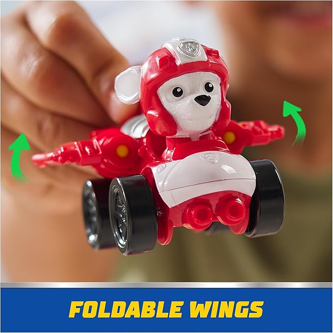 Paw Patrol: Air Rescue, 6-Piece Pup Squad Racers, Toy Cars Gift Set with Chase, Marshall, Skye, Rubble, Rocky & Zuma, Kids Toys for Boys & Girls 3+