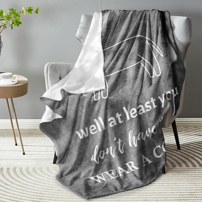 Get Well Gifts for Men/Women Throw Blanket 60" x 80", Get Well Gifts After Surgery, Gift for Recovery After Surgery, Feel Better/After Surgery/Surgery Recovery/Thinking of You/Get Well Soon Gift