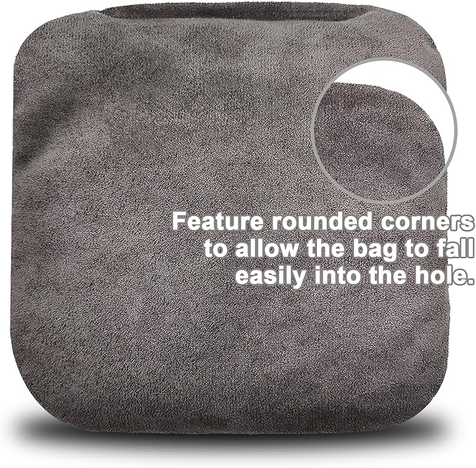 Dual Sided Corn Hole Bags Professional Cornhole Bags Set of 8 Regulation Corn Hole Bean Bags Slick and Stick