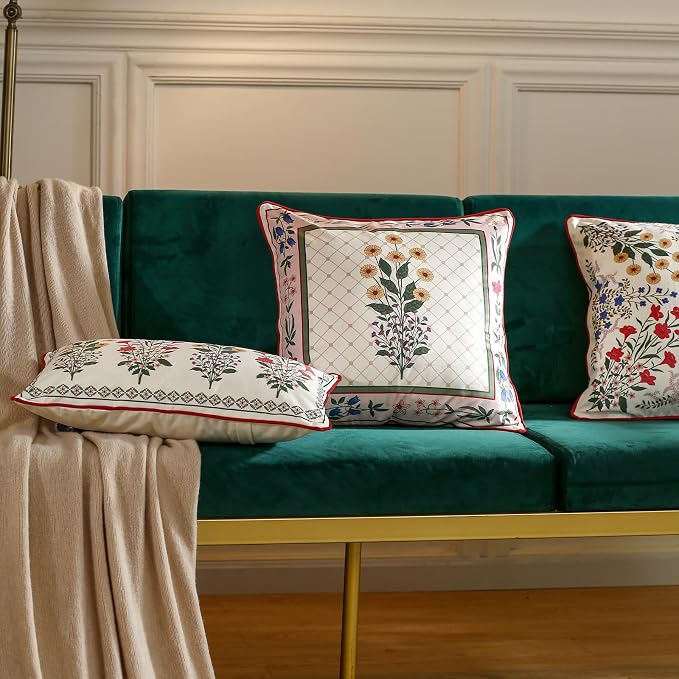Designer Velvet Throw Pillow Cover,18"x18" Set of 2-Bertina B | Pillow Cover,Concealed Zipper Design,Dragonfly Pattern,Sofas,Bedroom,Living Room,Lounge Chairs,All Season Home Decor