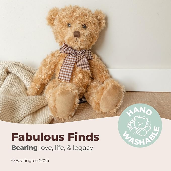 Bearington Theodore The Brown Teddy Bear Plush, 17 Inch Bear Stuffed Animal