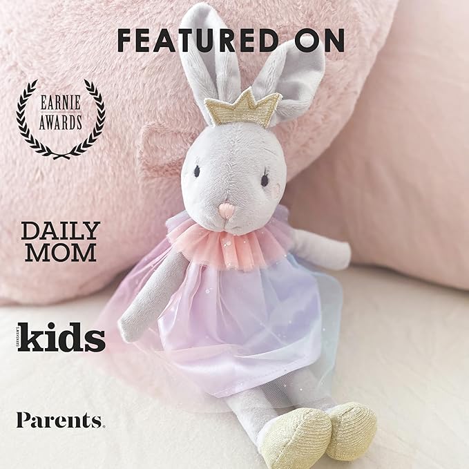 MON AMI Skyla The Bunny Stuffed Doll - 12", Soft & Cuddly Plush Animal Doll, Use as Toy or Room Décor, Easter for Kids of All Ages