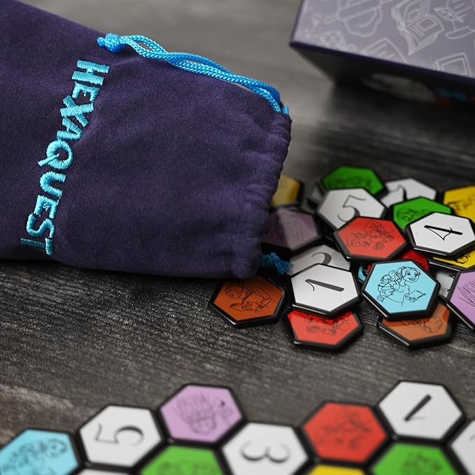 The Strategic Trivia Board Game – 1500 Questions, 6 Categories, 65 Hexagon Tiles, Premium Bag – Fun, Quick to Learn, Perfect for Game Nights, Families & Parties