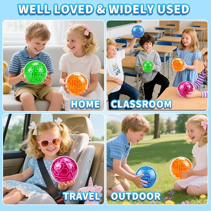 YongnKids Amaze 3D Memory Sequential Maze Ball Puzzle Toy Gifts for Kids Adults - Challenges Game Lover Tiny Balls Brain Teasers Game (Green)