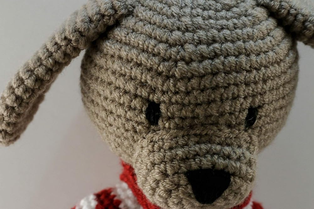 Chomar the Puppy, Crochet Stuffed Animal Plush