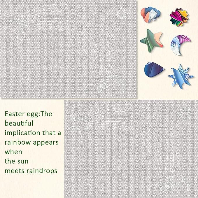 Unique Shaped Jigsaw Puzzles for Adults 1000 Pieces, 2 Pack Adult Puzzles,Egg Birds and Fruit Birds Theme,Difficult Puzzles for Adults,Cooperative Family Games for Family Game Night