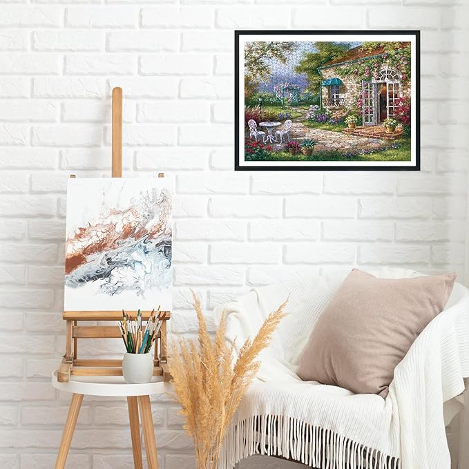 Flower Garden Puzzles for Adults 1000 Pieces, Difficult Plant Gardening Challenging Jigsaw Puzzle Perfect for Game Nights as Home Decor Size 27" x 20"