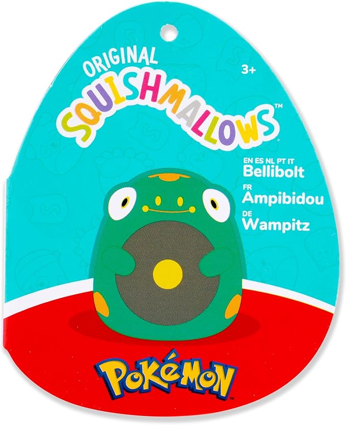 Squishmallows Original 14-Inch Belibolt Pokémon Plush - Ultrasoft Official Jazwares Plush (Large)