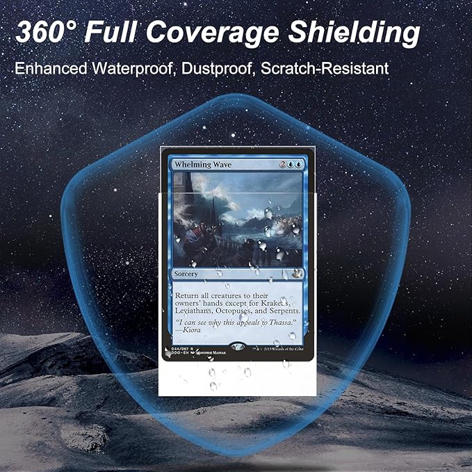 400 Pack Card Sleeves, 200 Matte White Trading Card Sleeve and 200 Inner Sleeves Ideal for Double-Sleeving, Fit for MTG, TCG and Game Cards
