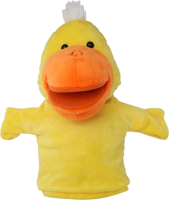 Animal Hand Puppets Set for Kids & Adults - 12.5" Premium Quality Soft Plush Toys with Movable Mouths - Perfect for Storytelling, Teaching, Preschool, Role-Play - Durable, Vibrant, Educational Puppets
