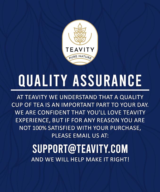Teavity Organic Mental Focus Tea Pods (24 Count) - Moringa, Peppermint, Holy Basil & Turmeric - Naturally Decaf - Keurig Compatible