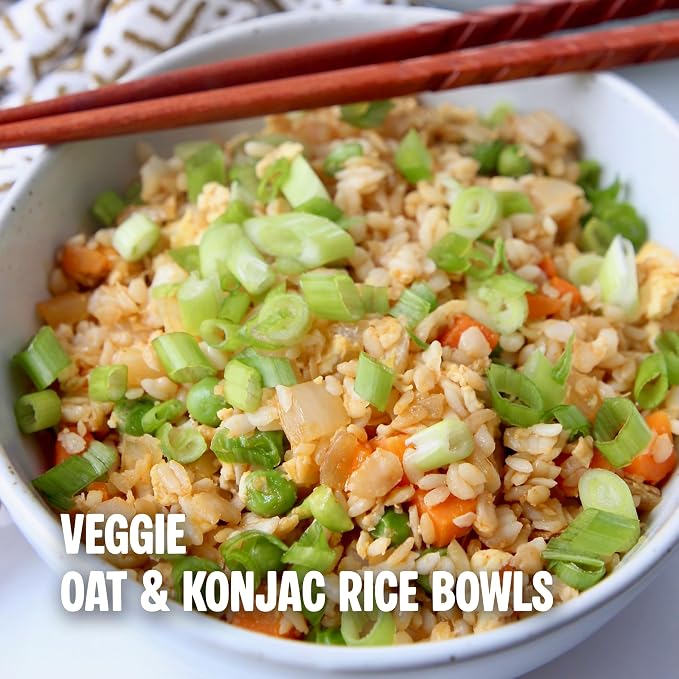 Jayone Instant Cooked Rice, Pantry Staple Bap, Sticky, Microwavable, Shelf Stable Asian Bap, Product of Korea, 5.3 oz (Pack of 4 / Oat Konjac Rice)