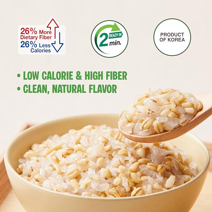 Jayone Instant Cooked Rice, Pantry Staple Bap, Sticky, Microwavable, Shelf Stable Asian Bap, Product of Korea, 5.3 oz (Pack of 4 / Oat Konjac Rice)
