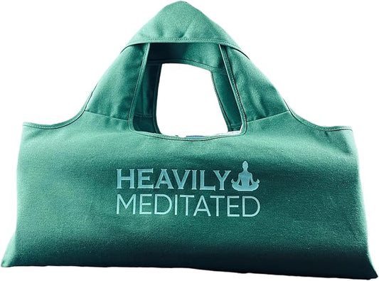 Wild Essentials Yoga Bag, Exercise, Tote, Large Carrier, Shoulder Strap, Inner Pocket, Fits Most Mats, Recycled Cotton Canvas