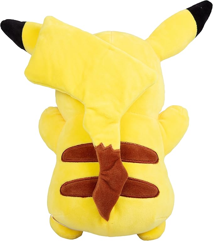 Pokemon 12" Large Pikachu Plush - Officially Licensed - Generation One Figure - Authentic Soft Stuffed Animal Toy - Easter Basket Stuffer Gift for Kids, Boys, Girls - 2+
