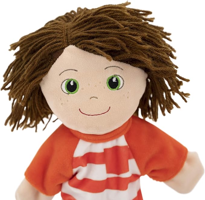 Playtime by Eimmie Hand Puppets for Kids (Ollie) - 14" Soft Plush Toy for Boys & Girls, Pretend Play, Storytelling, Theater, Imaginative Fun, Educational Puppet for Toddlers & Children Ages 3+