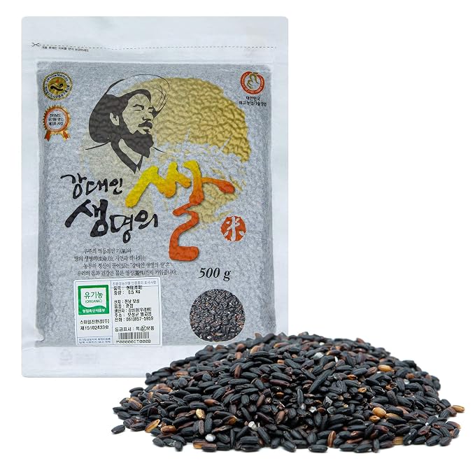 Premium Black Rice [ Korean Foods ] Organically Grown, Healthy Vegan Grains, Non GMO, No Pesticide [ JRND Foods ]