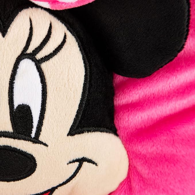 Jay Franco Disney Minnie Mouse 3D Snuggle Pillow – Super Soft Plush Stuffed Animal, 15 x 11 Inches – Kids Bedroom Decor and Gift for Girls – Official Licensed