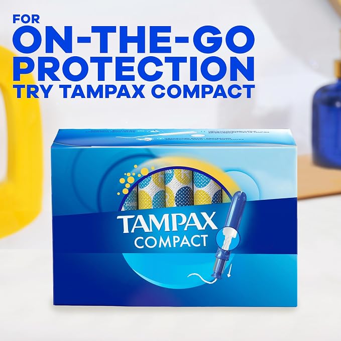 Tampax Pearl Plastic Tampons for Women Multipack, with LeakGuard Braid, Light/Regular/Super Absorbency, Unscented, 204 Count (6 Packs of 34)