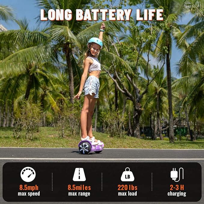 SIMATE Scooter, Bluetooth Speakers and LED Light-Up Wheels, APP Control, Dual 250W Motors, 8.5 mph Max Speed & 8.5 Miles Max Range, Gifts for Kids Adults Girls Boys
