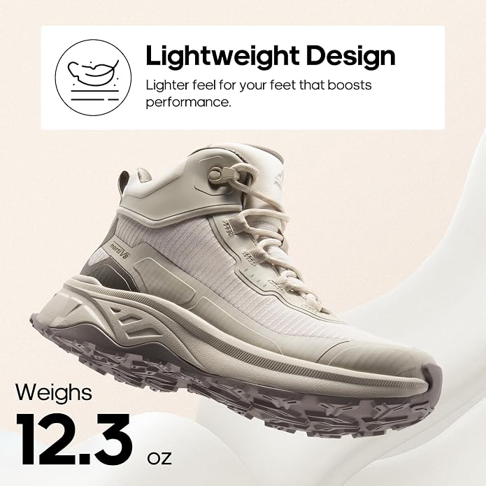 NORTIV 8 Women's Waterproof Lightweight Hiking Boots Ankle Trekking for Outdoor