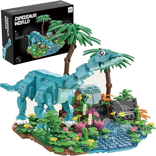 Dinosaur World Building Block Set,Brachiosaurus Dinosaur Park Sets for Boys and Girls 8-12,Brachiosauru Building Sets,Home or Office Décor Sets for Boys 8-14(559pcs)