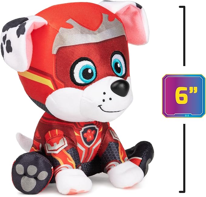 GUND PAW Patrol: The Mighty Movie Marshall Stuffed Animal, Officially Licensed Plush Toy for Ages 1 and Up, 6”
