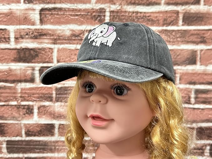 Embroidered Animal Baseball Hats for Boy and Girl