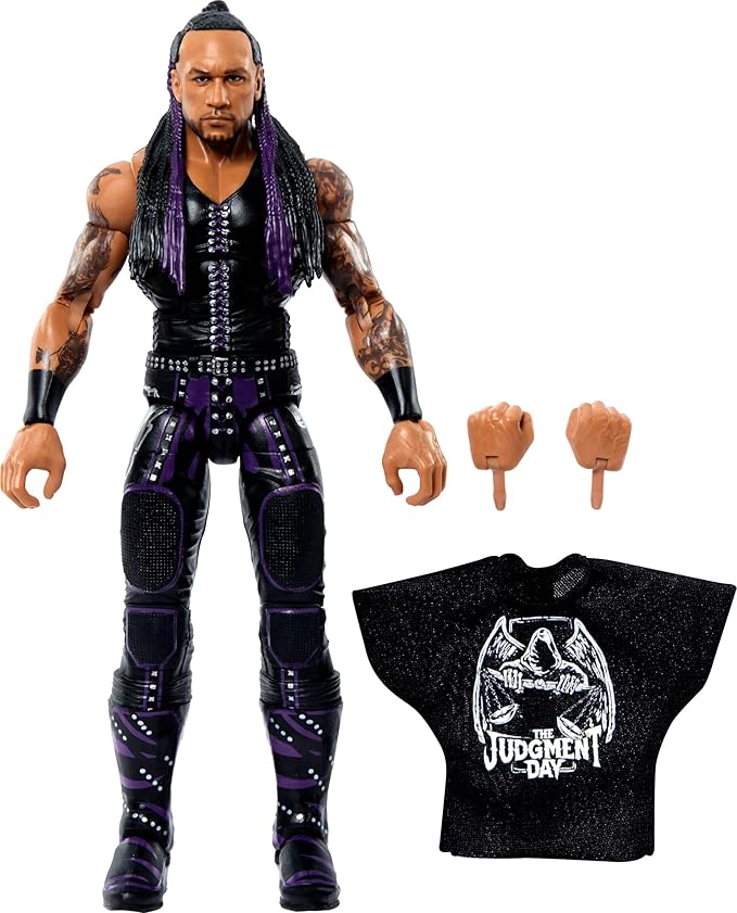 Mattel WWE Elite Action Figure & Accessories, Series #109 Damian Priest 6-inch Collectible with 25 Articulation Points & Swappable Hands