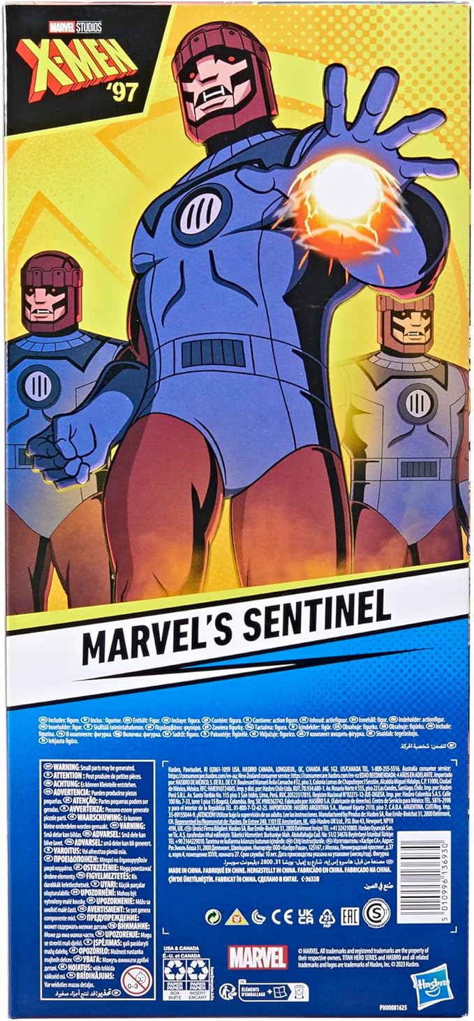 Marvel Titan Hero Series X-Men Sentinel Action Figure, 14-Inch-Scale, Super Hero Toys, Kids Ages 4 and Up