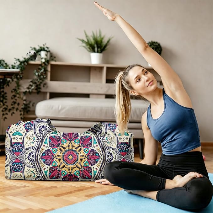 Yoga Mat Bag Large Yoga Bag and Carrier with Strap Zipper and Pockets Fits All Your Stuff Yoga Tote Pilates Bags for Women Fit Most Size Mats
