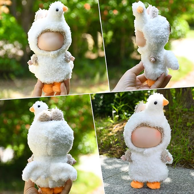 Clothes Fit for 17CM Doll, Fashion Doll Clothes Outfit Set Cute Theme Designer Toys Dress Accessories for Collector Fans Display (Cygnet)