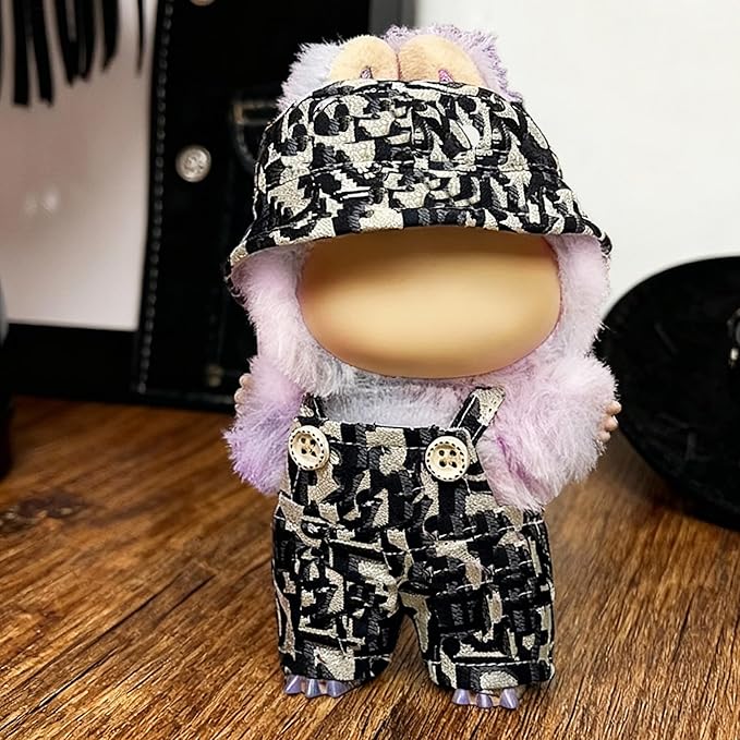 Clothes Fit for 17CM Doll, Fashion Doll Clothes Outfit Set Cute Theme Designer Toys Dress Accessories for Collector Fans Display (DD Dark Blue Denim)