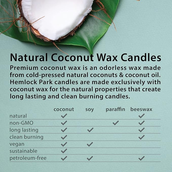 Hemlock Park Bergamot Cedar Frosted Scented Candle | Crackling Wood Wick, Botanical Fragrance & Coconut Apricot Wax | Up to 60 Hour Burn Time | 8 oz | Made in USA