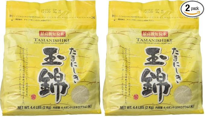 Tamanishiki Super Premium Short Grain Rice, 4.4-Pounds (Pack of 2)