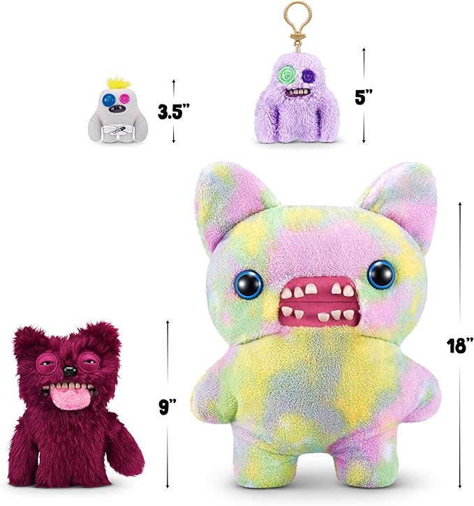 Hairy Fuggs 9-inch Series 1 by ZURU, Funny Ugly Monster Plush Toy