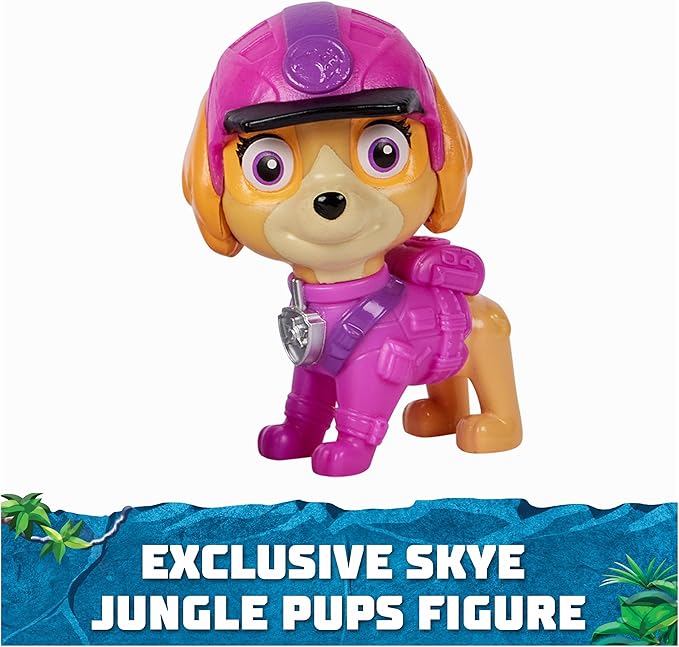 Paw Patrol Jungle Pups, Skye Falcon Vehicle, Toy Jet with Collectible Action Figure, Kids Toys for Boys & Girls Ages 3 and Up