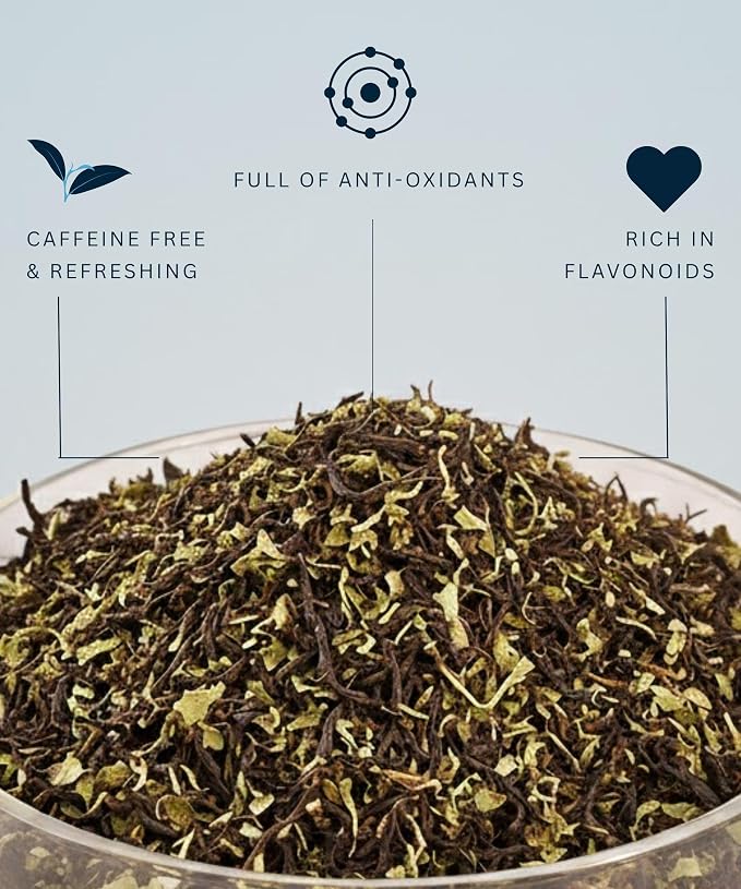 Goodwyn Pure Mint Herbal Tea 20 Tea Bags Individually Wrapped Pure Peppermint, Fresh Green Minty Flavour, Caffeine-Free Chai, Organic Tea, Plastic Free Bags
