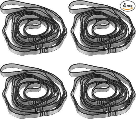 PATIKIL Daisy Chain Straps, Strong Climbing Strap Adjustable Nylon Chain Sling with Loops for Aerial Yoga Hammock Swing