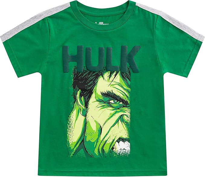 Marvel Boys' Marvel Avengers Boy's 4-Pack Superhero Short Sleeve Tee Shirt Set