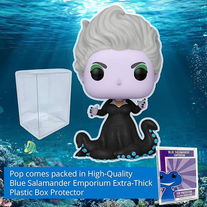 Live Action Little Mermaid Funko Pop with Protector Bundle - Includes Disney: Mermiad: Ursula #1364 Vinyl Figure Blue Salamander Emporium Plastic Case, (BSE-LAU-0523)