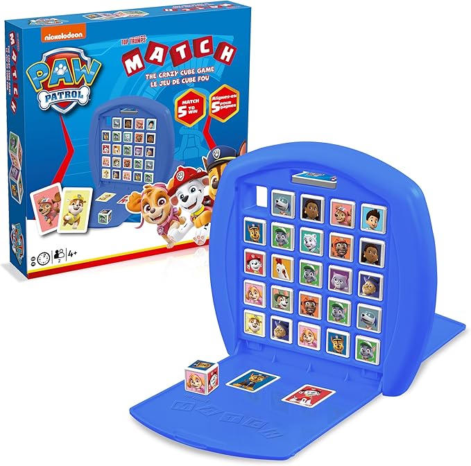 Top Trumps Match Game Paw Patrol - Family Board Games for Kids and Adults - Matching Game and Memory Game - Fun Two Player Kids Games - Memories and Learning, Board Games for Kids 4 and up
