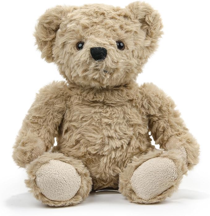 Plushland Classic Teddy Bear Stuffed Animal Plush Toys, Small Brown Plush Bear - Home Party Plushies Decoration, for Kids and Adults - 10 Inches (Curly)