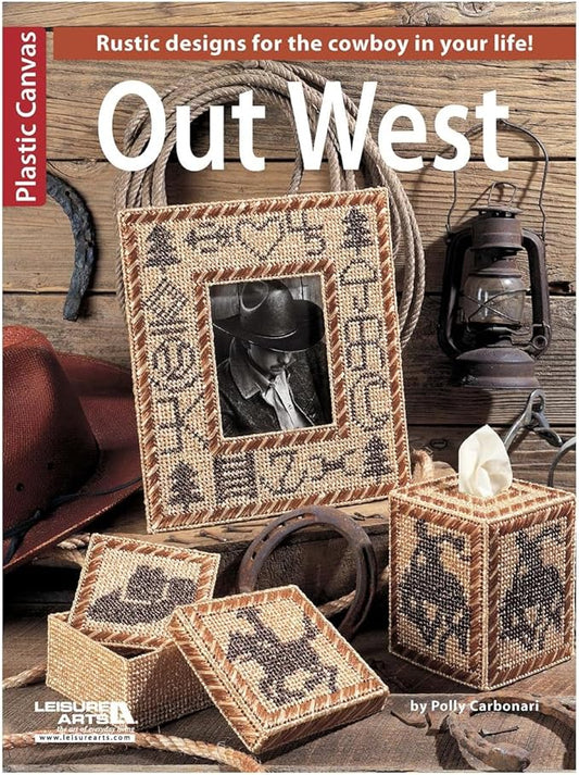 Leisure Arts Plastic Canvas Out West Cross Stitch Book, Plastic Canvas Books and Patterns, Patterns, Books, Crafts